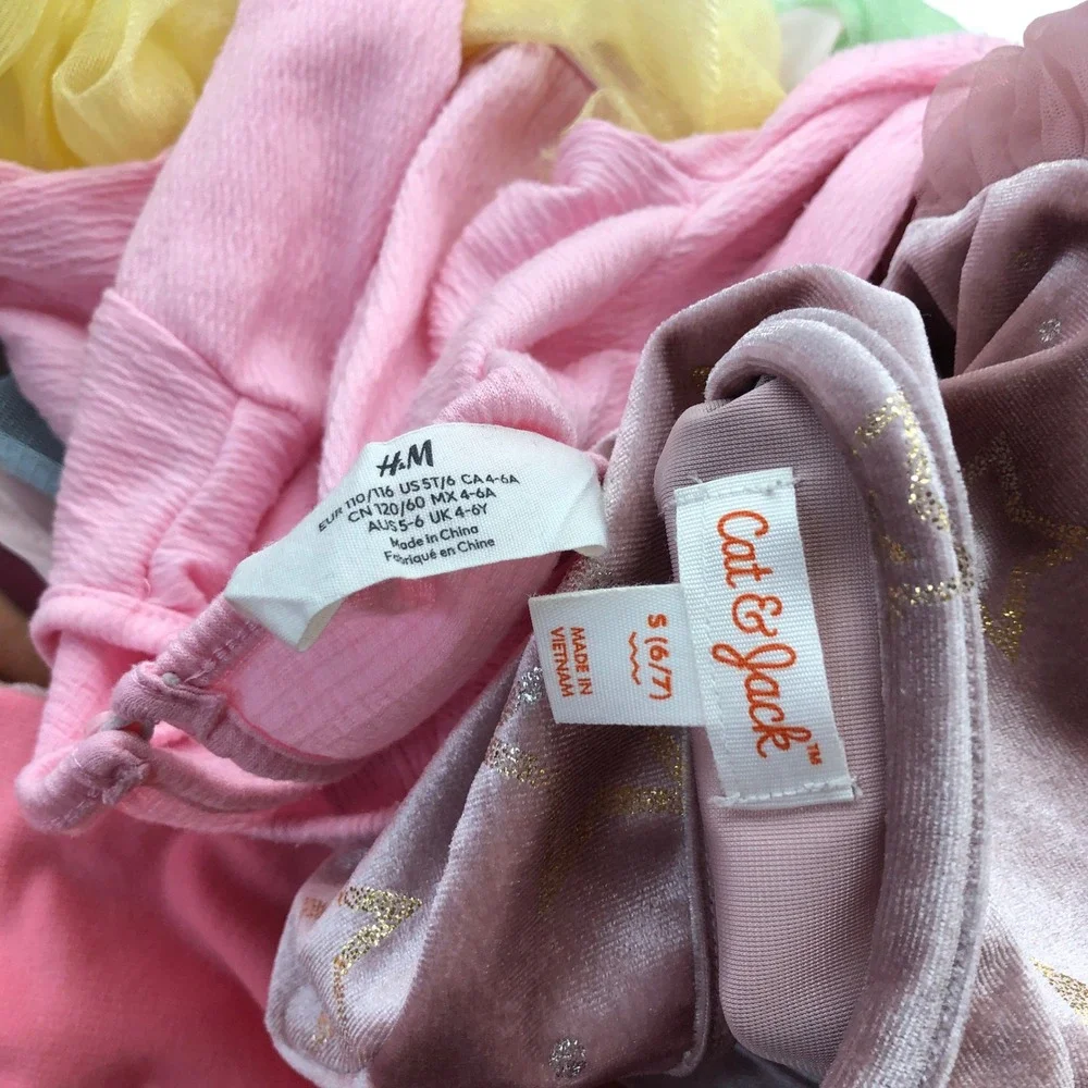 Girls Size 6 Fall Winter Clothing BUNDLE Pajamas Long Sleeve Dress Tops Sweats